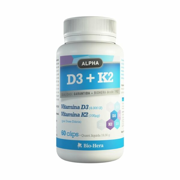 Vitamina D3 + K2 60 cápsulas Biohera