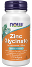 Zinc Glycinate 30mg 120 Softgels - NOW