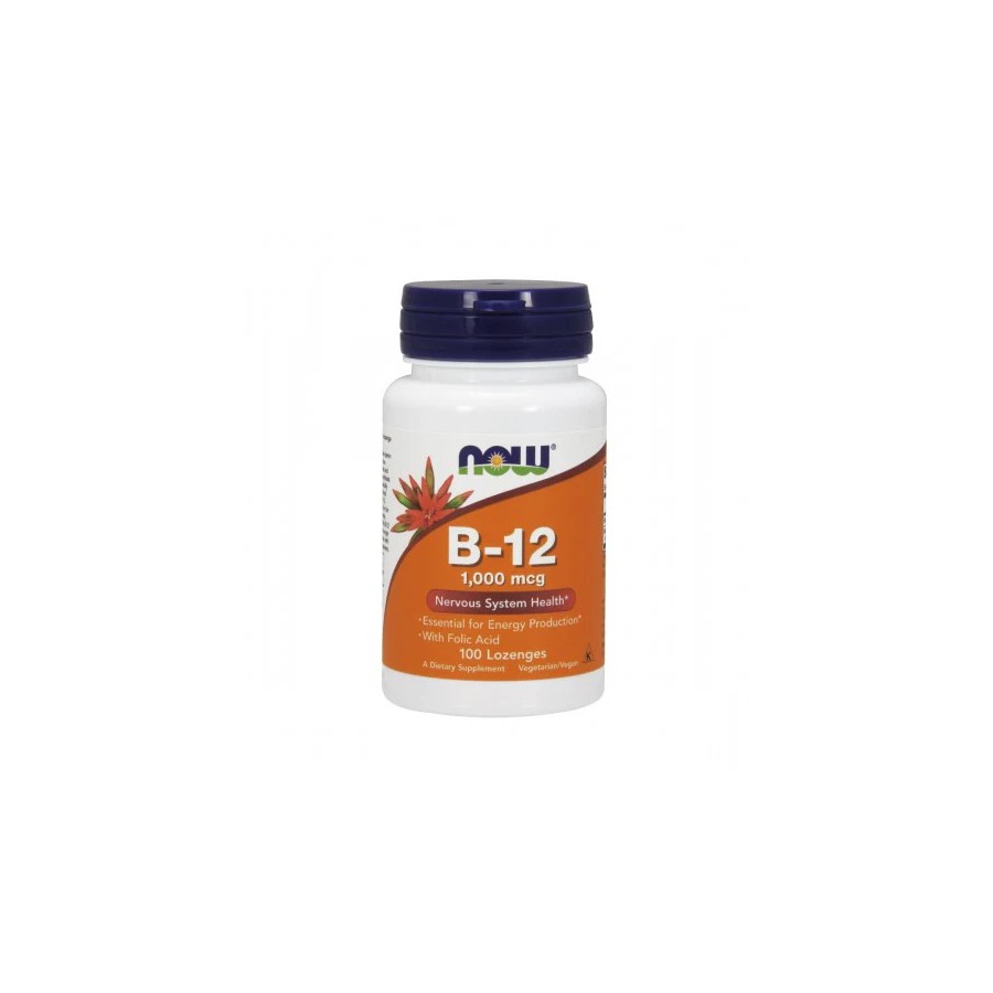 Methyl B12 1000mcg 100 losangos mastigáveis NOW