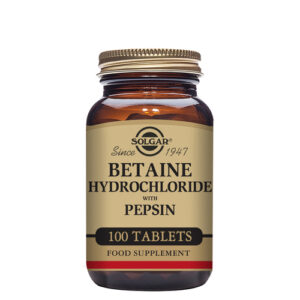 Hidrocloreto de Betaína com Pepsina 325mg Solgar
