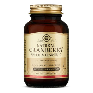 Cranberry + Vitamin C 60 cápsulas Solgar