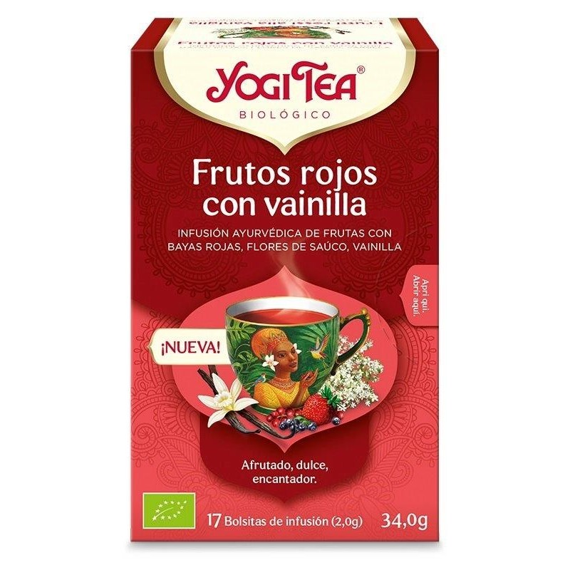 Infusão Fria Cold Brew Morango e Laranja 15 saquetas Yogi Tea