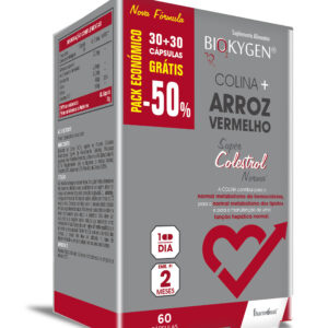 Colina + Arroz Vermelho 30+30 cápsulas Biokygen