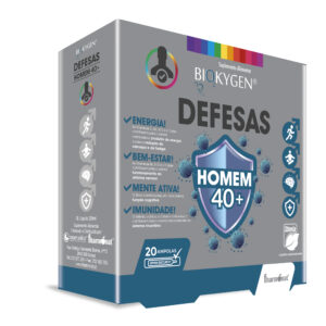 Defesas Homem 40+ 20 ampolas Biokygen