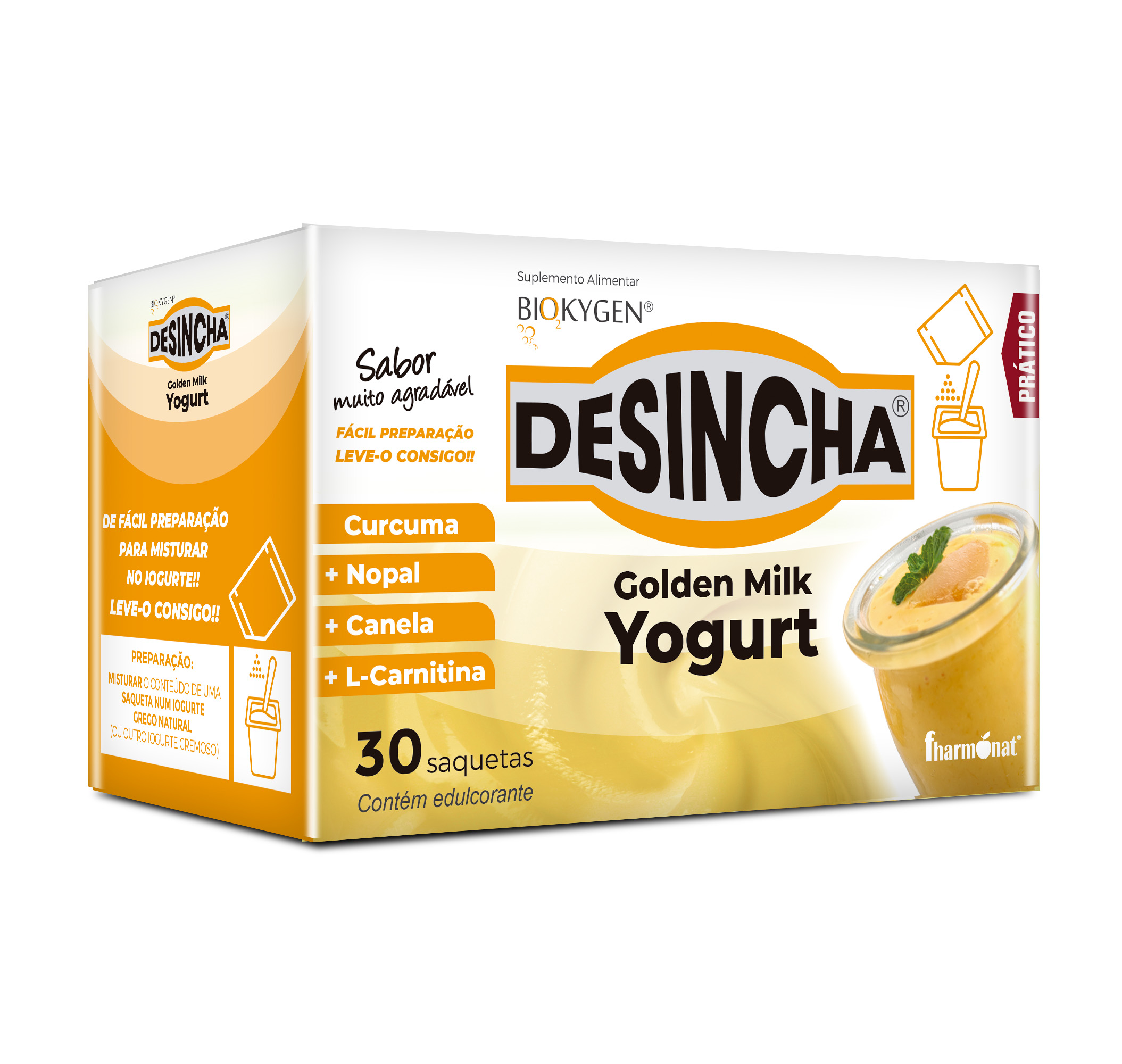 Desincha Golden Milk Yogurt 30 saquetas
