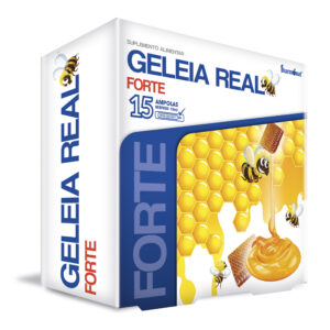 Geleia Real Forte 2000mg 20x15ml Ampolas Naturmil