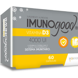 Imunogood Vitamina D3 4 000 IU 60 cápsulas Biokygen